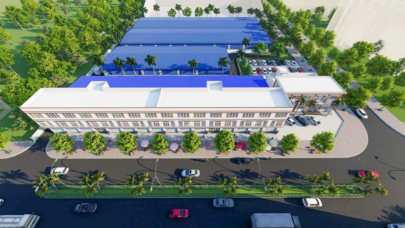 Cho thuê kios văn phòng 40m² tại KCN Trần Quốc Toản, Cao Lãnh, Đồng Tháp - MEKONG 102